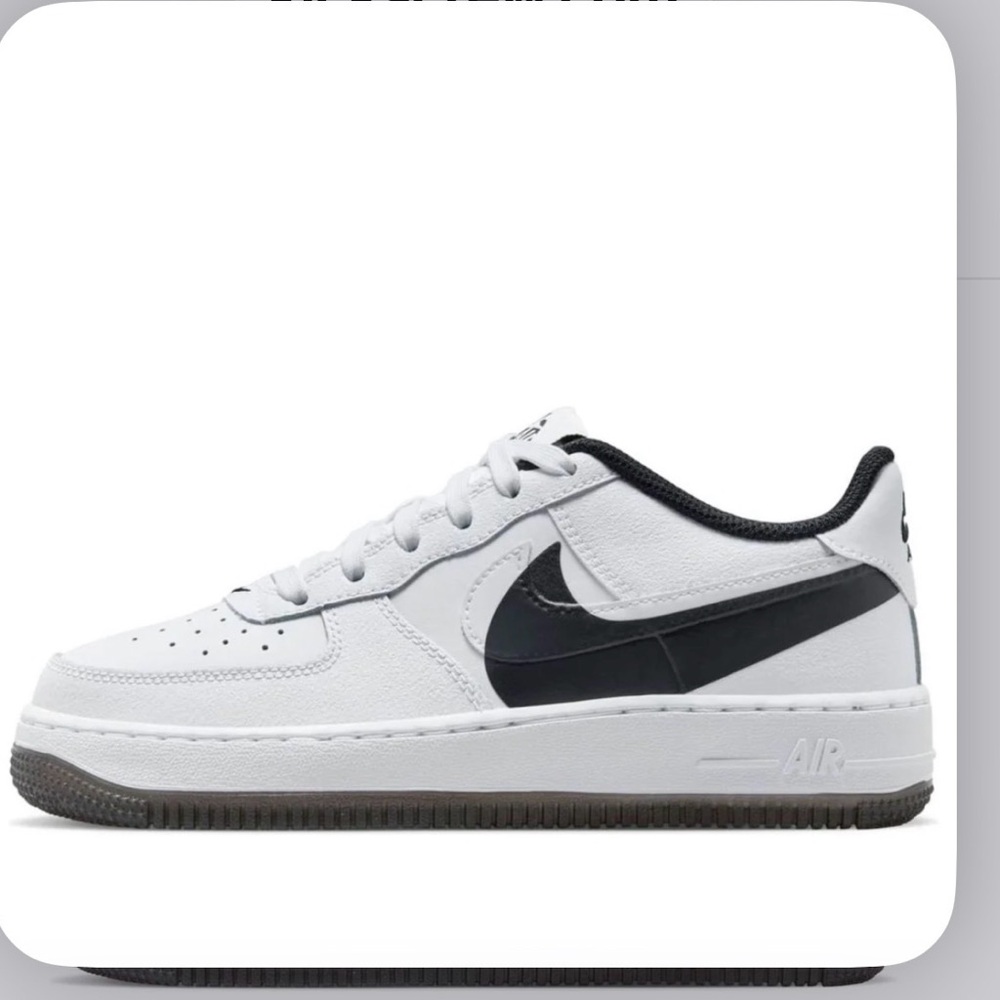 Nike Air Force 1 White and Black Shoes